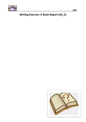 Writing a Book Report A3-5