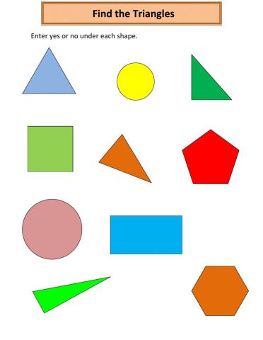 Find the Triangles