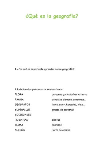 Que es la geografia
