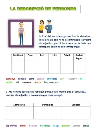 Descripció de persones