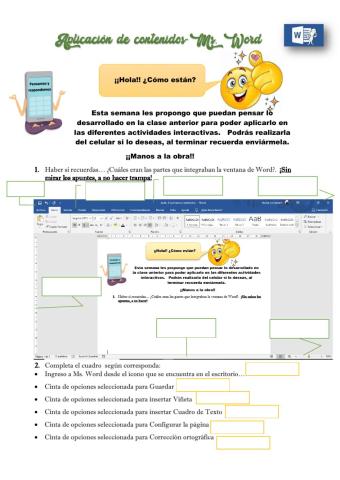 Ms. Word-¿Que recordamos?