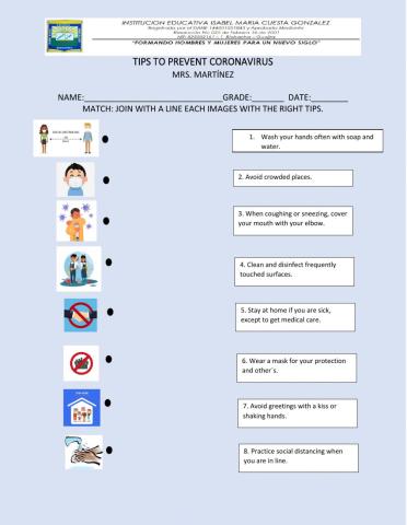 Tips to prevent coronavirus