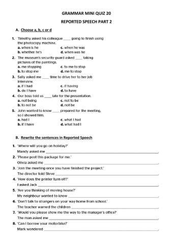 Grammar Videos Mini Quiz 20