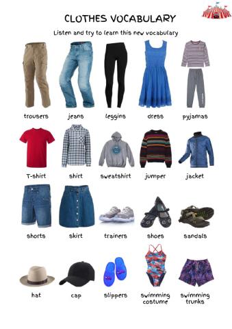 Clothes vocabulary