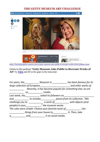 The getty museum art challenge