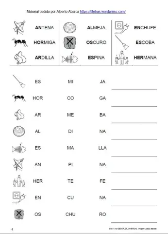 Sílabas inversas y mixtas 5