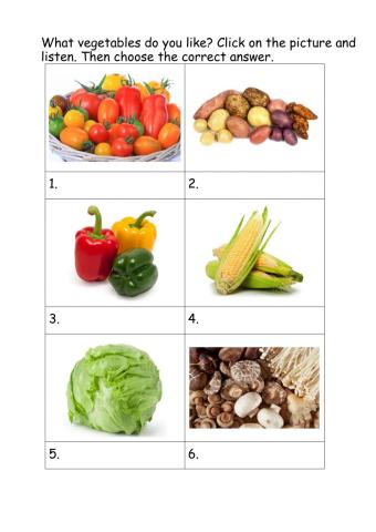 Healthy vegetables