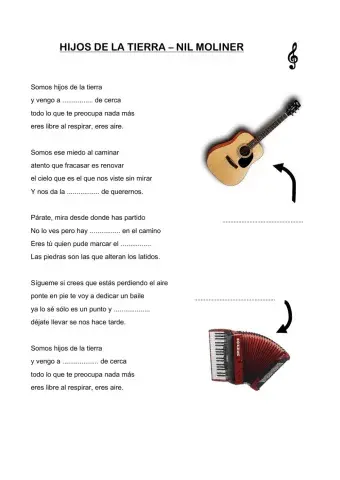 Hijos de la tierra -Completa la letra