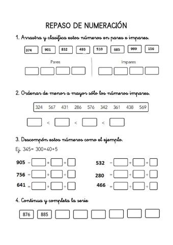 Repaso numeración tema 10