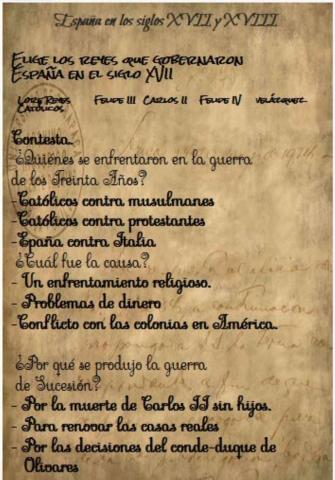 España en los siglos XVII y XVIII