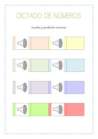 Dictado de números II