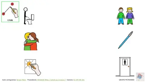 Relaciona acción con objeto