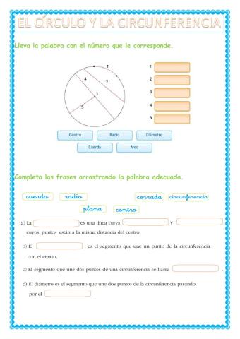 Círculo y circunferencia