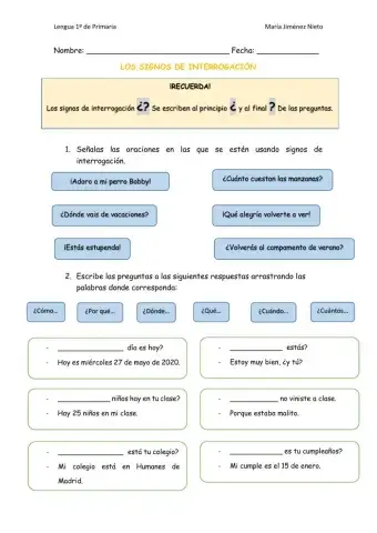 Los signos de Interrogación