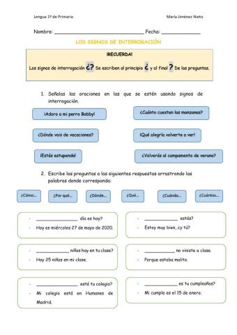 Los signos de Interrogación