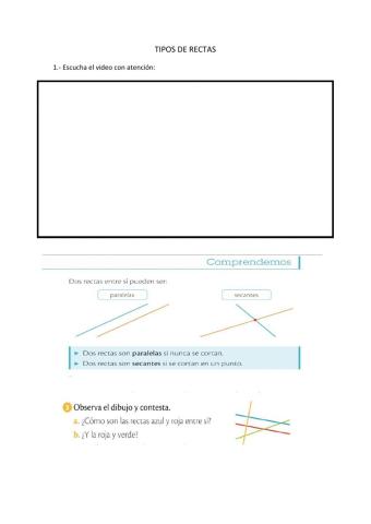 Tipos rectas