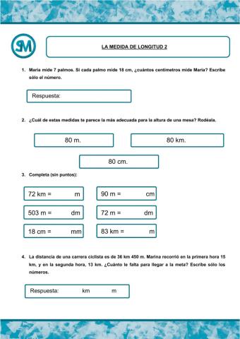 Medida de longitud 2