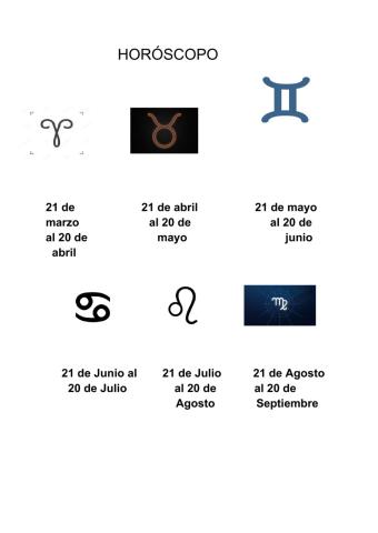 Signos zodiacos