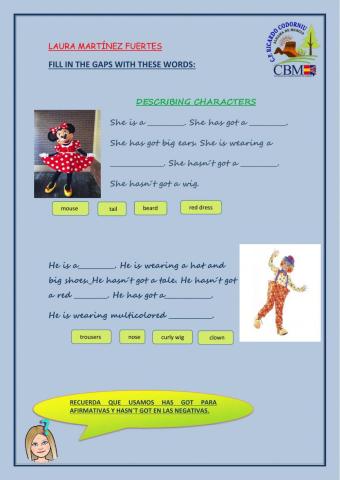 Describing characters