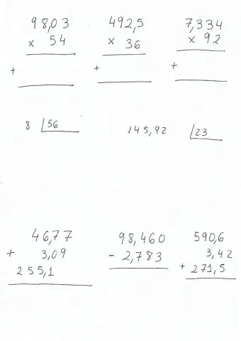 Eragiketen errepasoa ii