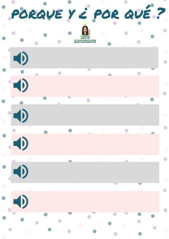 Porque y por qué