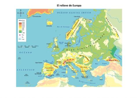 El relieve europeo