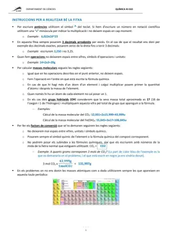 QUÍMICA 4t. QUADERN 5:ESTEQUIOMETRIA