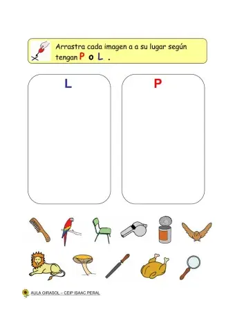 Conciencia fonológica P - L