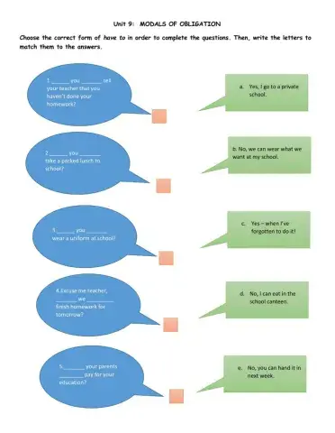Unit 9 Rules and Obligations