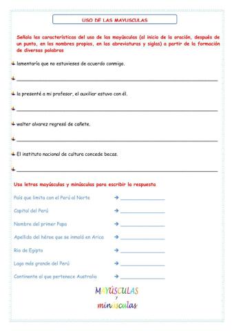 Mayúsculas