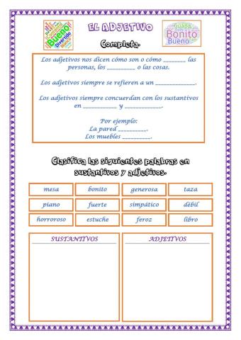 El adjetivo