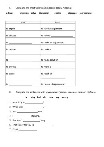 Unit 5 vocabulary - prilagođeni