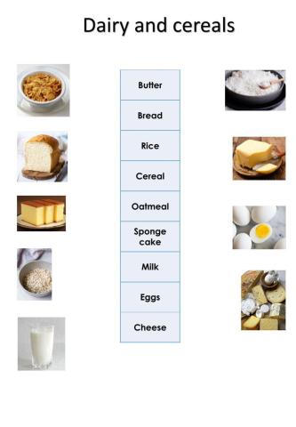 Dairy and cereals