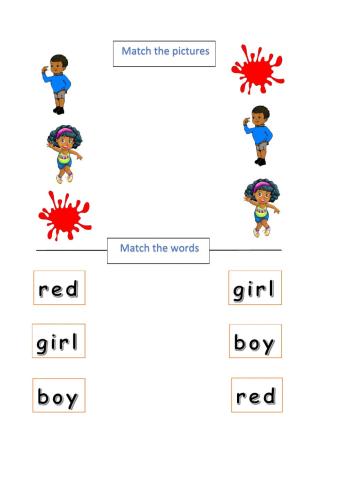Vocab - Boy,Girl, Red