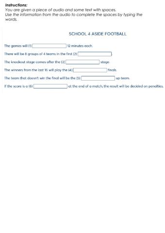 Listening Part 3 B1 Pet for schools