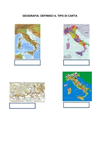Le carte geografiche