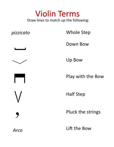 Violin Terms