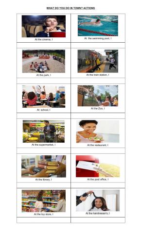 What do you Do in Town?