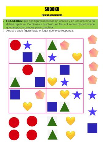 Sudoku: figuras geométricas