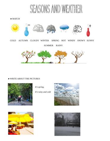 Seasons and weather