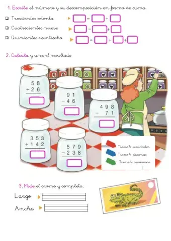 Sumas y restas llevando y sin llevar