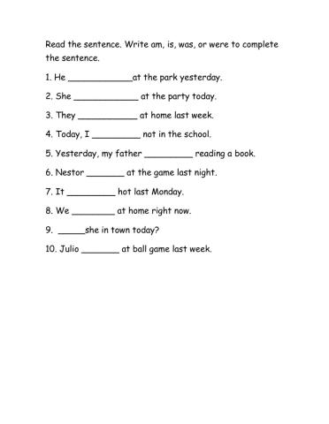 To be Present and Past