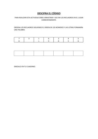 Descubre la palabra oculta