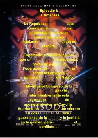 SW Episodio I. Completar.