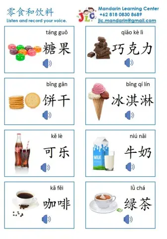 Snacks and drinks speaking