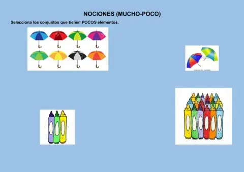 Nociones (mucho-poco)