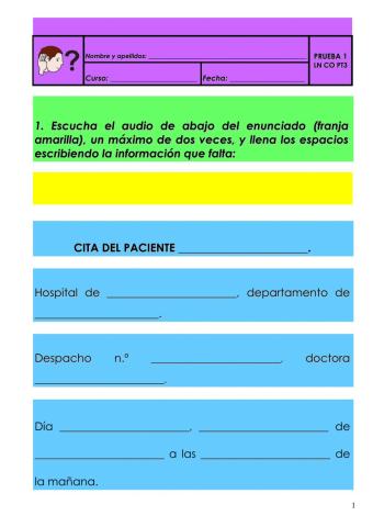 Comprensión Oral Prueba 1 PT3