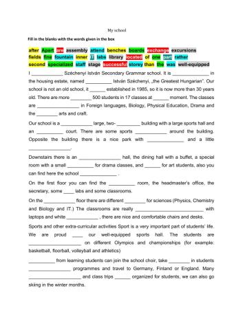 Describing your school