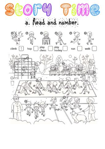 Story time 1 Exercises 2nd