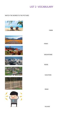 Unit 6 list 2 vocabulary.